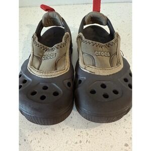 Crocs Micah II Water Sandals‎ Toddler Brown Slip On Beach Pool